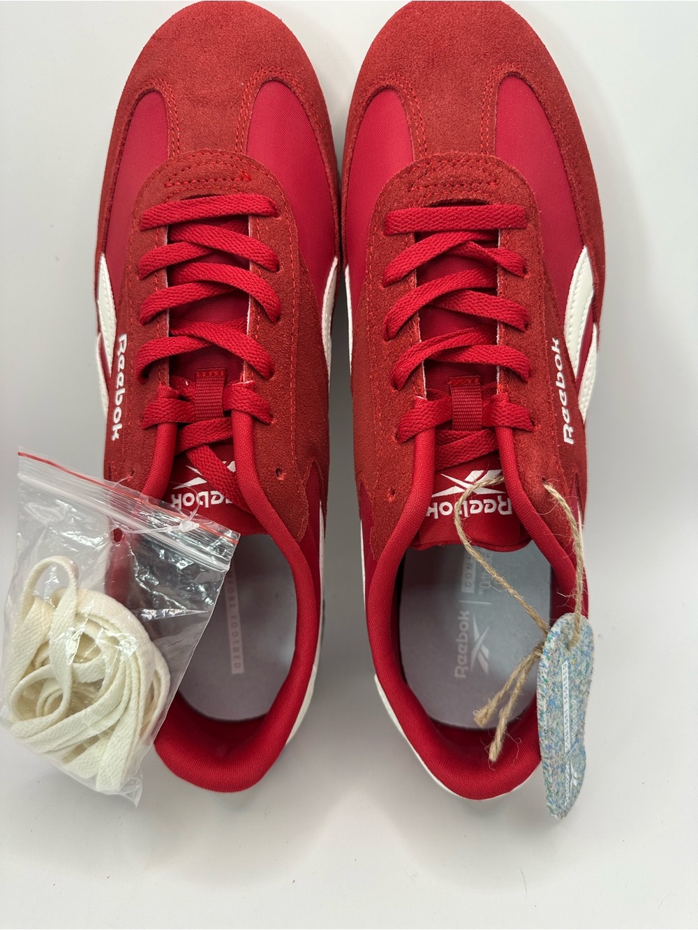 Reebok Red & White Retro Runner Sneakers - Picture 6 of 8